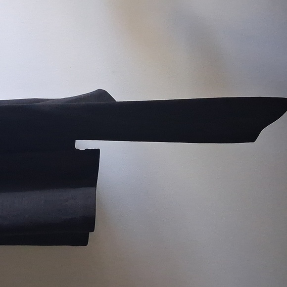 Diane Von Furstenburg DVF Astrid? Wool Wrap Dress Black Sz 6 Minimalist - Picture 6 of 10